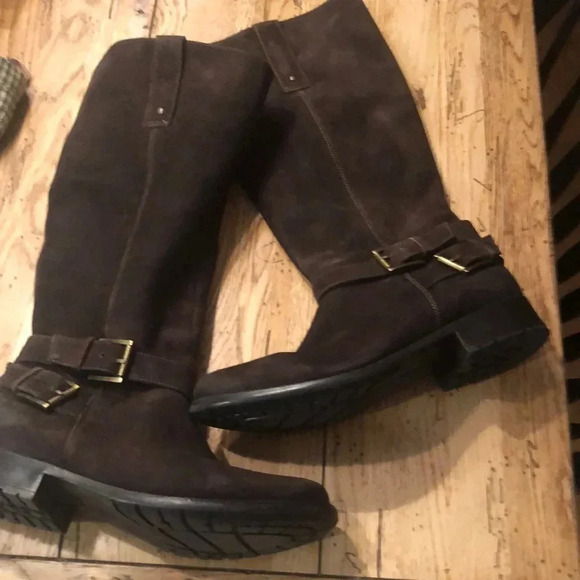Clark Brown Suede Boots. Size 9.5 - Picture 1 of 9